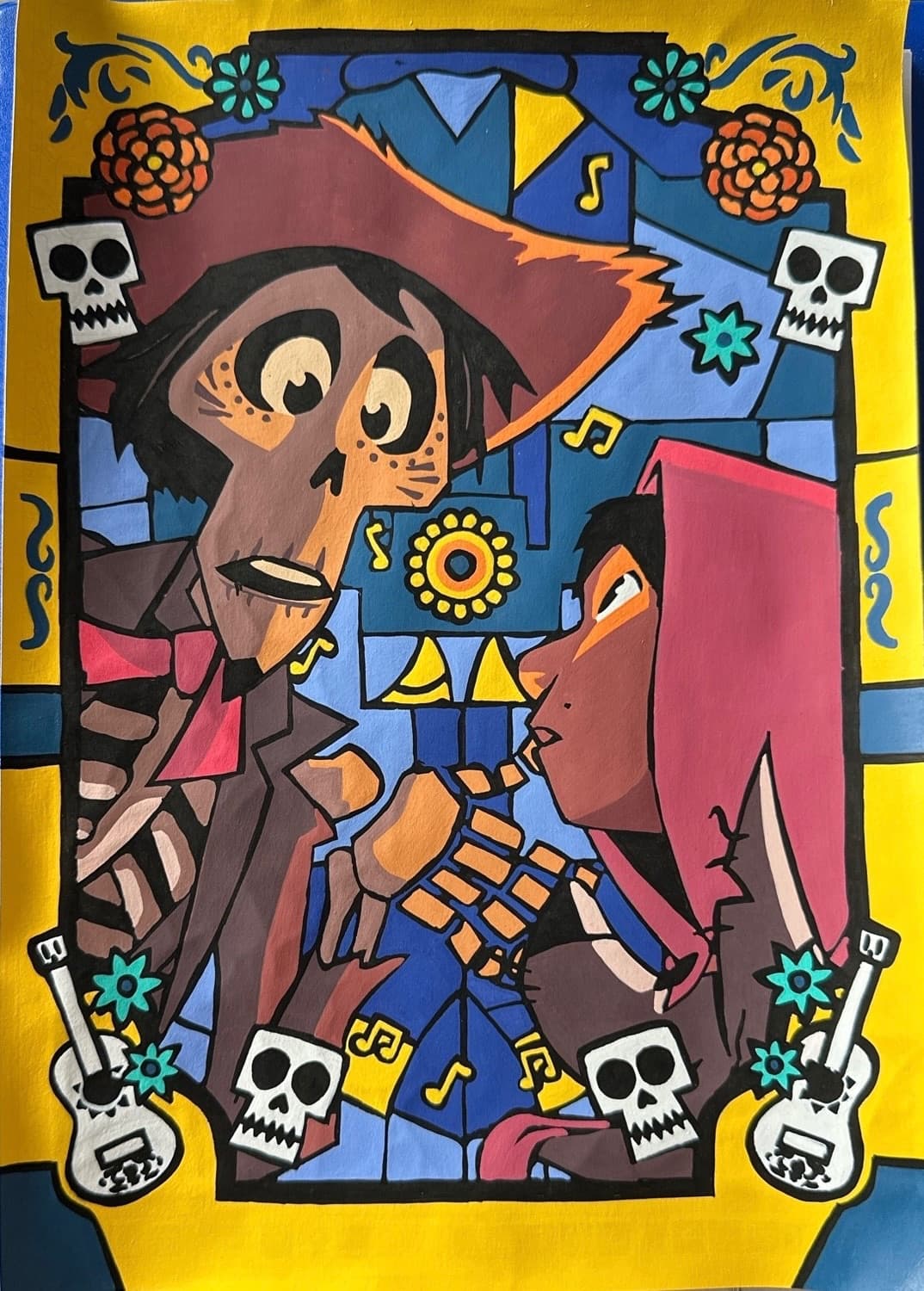 amanda's finished page from Vitraux Tome 2